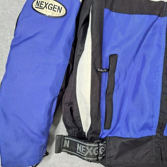 Nexgen Motorcycle Jacket Mens Large Cordura Thinsulate Leather Padded Waterproof - Picture 3 of 15